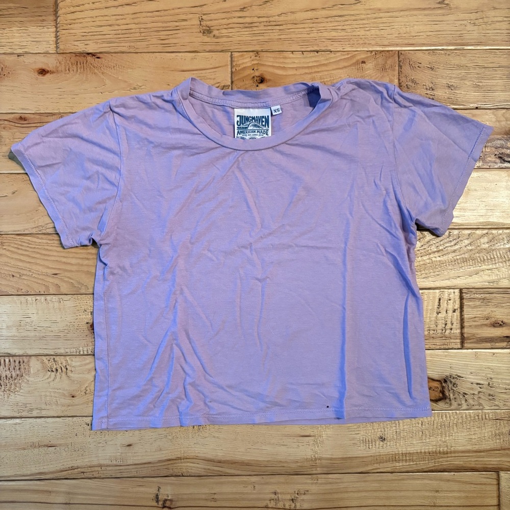 Jungmaven Cropped Ojai Tee, XS.
